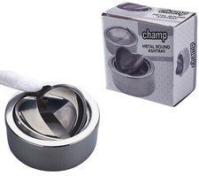 Aschenbecher mit Deckel Klappaschenbecher Edelstahl  Sturmaschenbecher