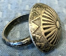 Rare Navajo Ike (Austin) Wilson Sterling Silver Ring Sz 5.5 Hand Constructed Y