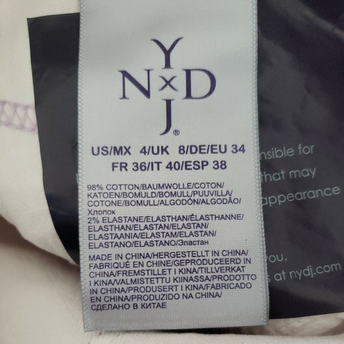 NYDJ Women's Angie Skinny Ankle Jeans Size 4 Pigment Water Lily Stretch Distress - Picture 9 of 9