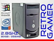 RETRO VINTAGE Dell Windows 98 SE / DOS Computer Pentium 4 Win98 WinNT NT 4.0 SP6