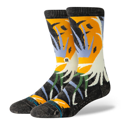 Stance Yacht Club Casual Crew Socken Mehrfarbig Floral 1 Paar M L NEU