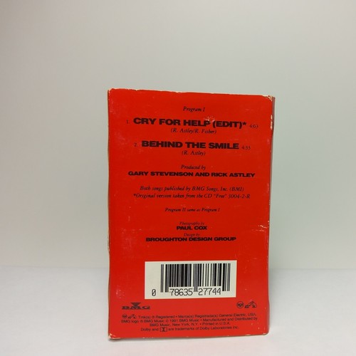 Rick Astley Cry For Help 1991 Cassette Tape - Picture 2 of 5