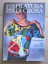 Filatura di Crosa Catalog Issue 1 1985 Colorful Italian Knitting Sweaters used