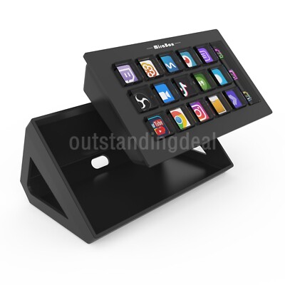 MiraBox MBOX 293S Stream Deck Visual Keyboard w/ 15 LCD Keys & LCD Window ot25