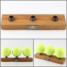 tennis Display Ball Stand Solid cherry Wood Bracket golf billiards ivory black