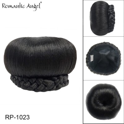 Round Apple Style Retro Hair Bun Clip in Chignon Retro Extensions big size