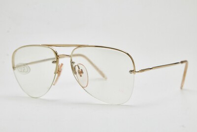 SAFILO minimalist gold thin lightweight metal frames vintage aviator style 