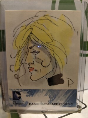 2012 DC New 52 Sketch Card - Black Canary - by Mark Pennington - FREE SHIPPING