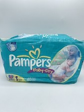 VTG 2003 Pampers Baby Dry Flex Size 1 8-14Lbs Sealed Sesame Street 40 Ct Bsh