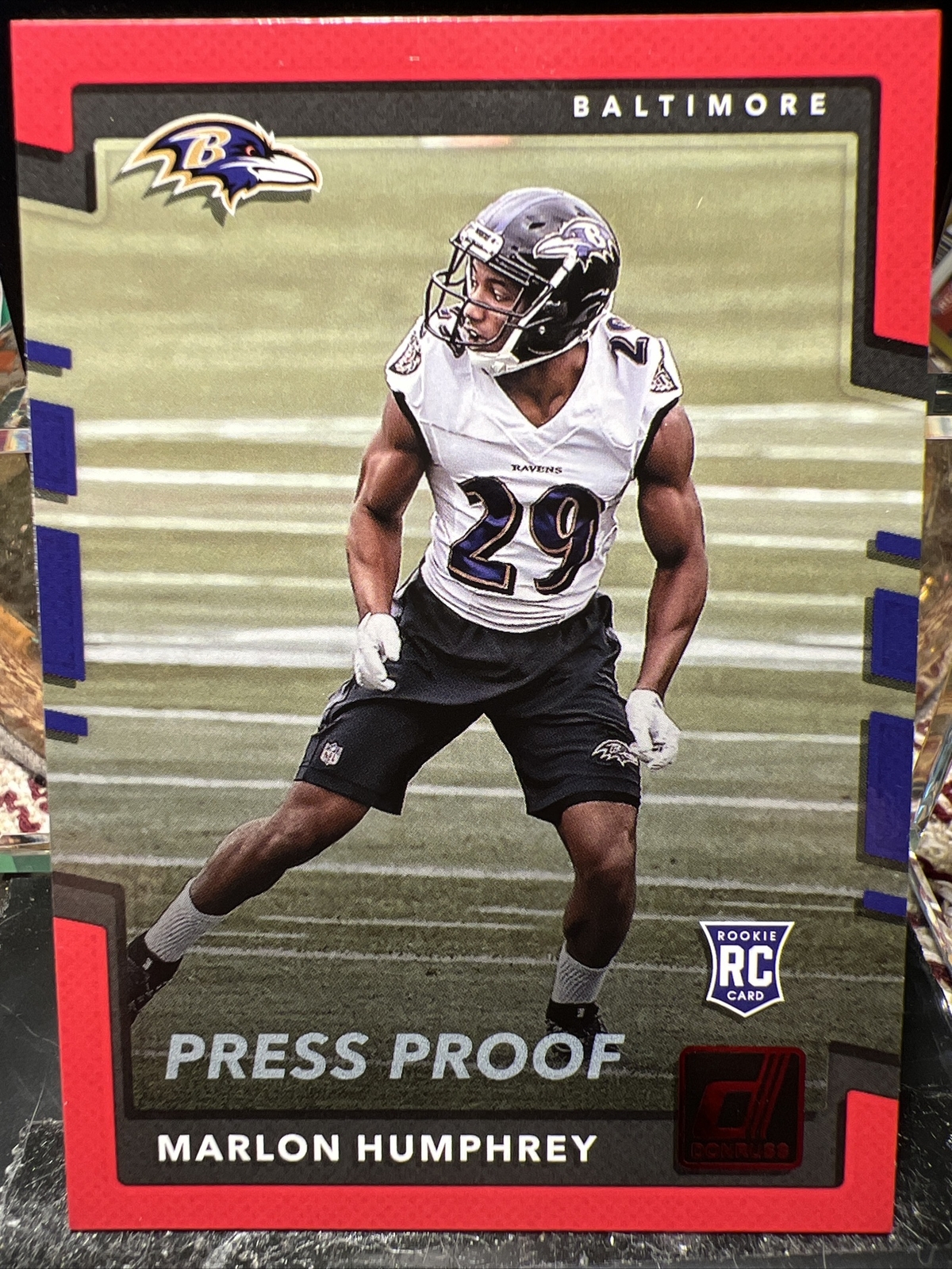 2017 Donruss #378 Marlon Humphrey Press Proof Red NR-MT