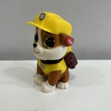 PAW Patrol TY Beanie Boos Mini Figure 2.5  Rubble Construction Dog Yellow Toy