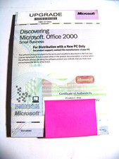 Discovering Microsoft Office 2000 Small Business Upgrade - New Sealed