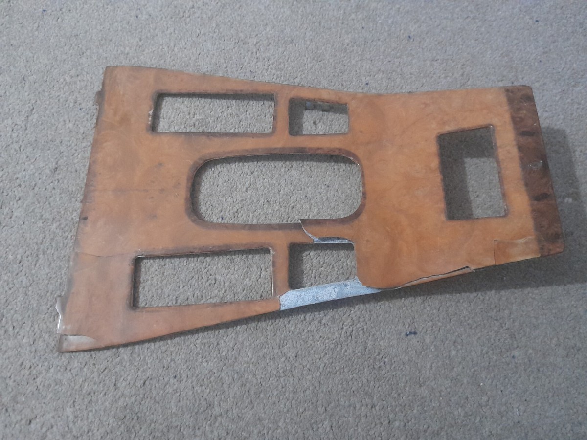 FOR RESTORATION JAGUAR XJS CENTRE CONSOLE SKI SLOPE WOOD TRIM