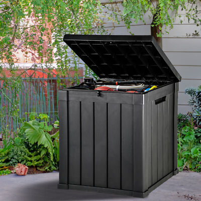 Patio Deck Box 51 Gallon Weather Resistant Outdoor Storage Container for Cushion