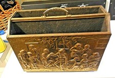 Antique Brass Magazine Newspaper Holder Brought Back From London! • Estate! Fine