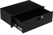 New On-Stage Stands RDLS3000 3U Locking Rack Drawer Shallow Make Offer 