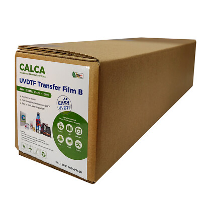 CALCA 24in x 328ft UV DTF Transfer Film B Roll Crystal Label Positioning Film