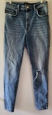 Womens Lee Vintage Modern Super High Distressed Rise Mom Jeans Size 30