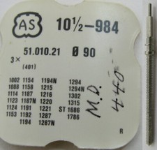 AS 984 1002 1194 1216 ... 10 1/2 lignes ... watch parts winding stem 401 Tap 10