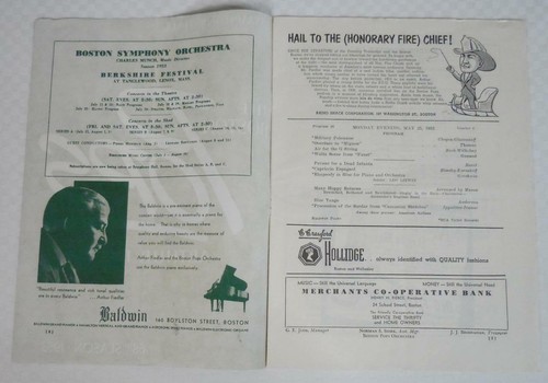 Boston Pops Arthur Fiedler 1953 Programa 68ª Temporada Symphony Hall - Imagen 3 de 10