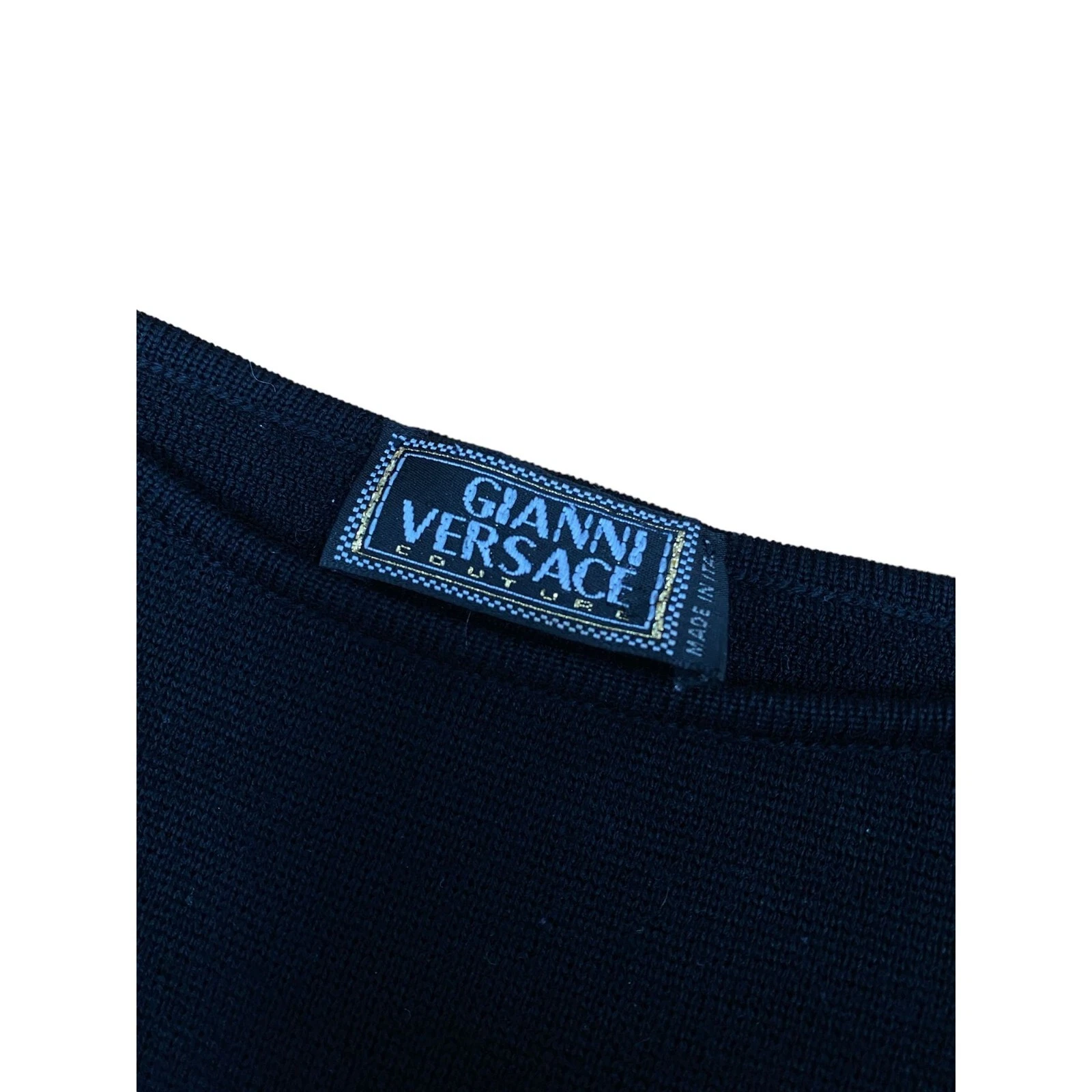 Abito Gianni Versace Haute Couture vintage in lana midi taglia 36 S