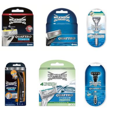 Wilkinson Sword Quattro For Men Rasierer & Nachfüllpatronen Multi-Angebot