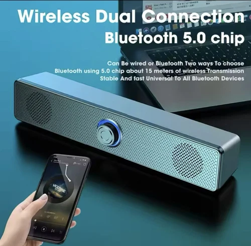Soundbar per PC altoparlante Bluetooth e Wireless Soundbar Gaming Home
