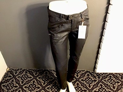 zara coated jeans