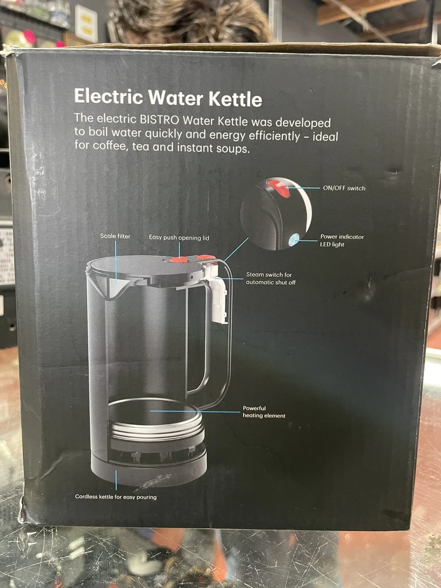 Bodum Bistro Electric Water Kettle, 34 oz, Black