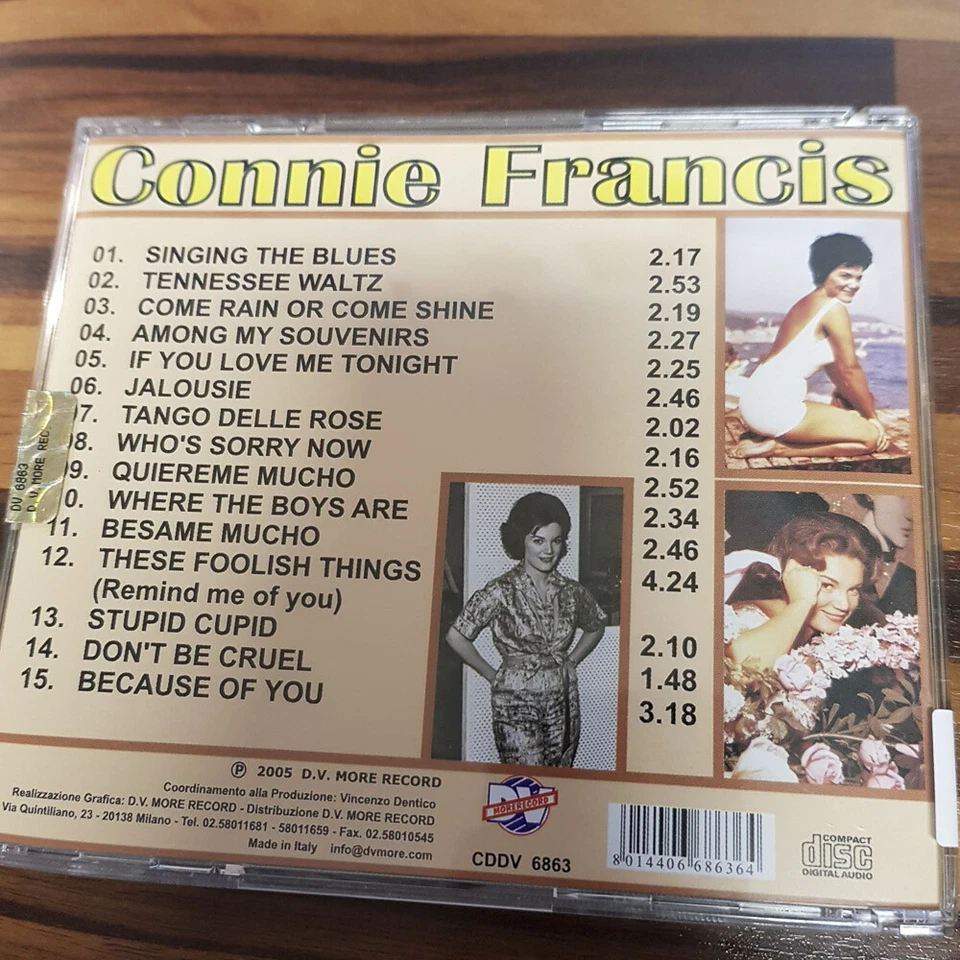 CONNIE FRANCIS: Tango Delle Rose  ITALY  > NM/EX(CD) - Bild 4 von 4