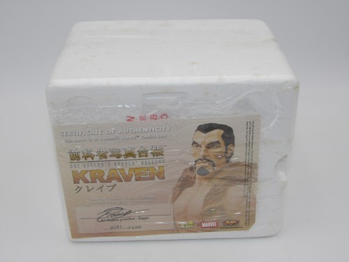 Kraven 6" Bust Statue #2131/6500 Art Asylum's Rogues Gallery 2002 Sealed NIB - Picture 8 of 9