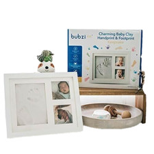 Baby Handprint Footprint Kit Keepsake Frame for Newborn Boy Girl Shower Gift