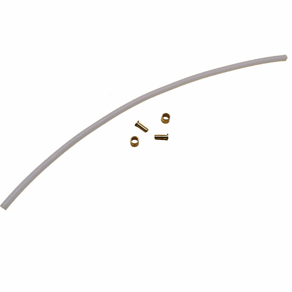 Kit Tubo Teflon 31 cm con Boccole Raccordi di Ottone D 4x6 mm per Macchine Caffè