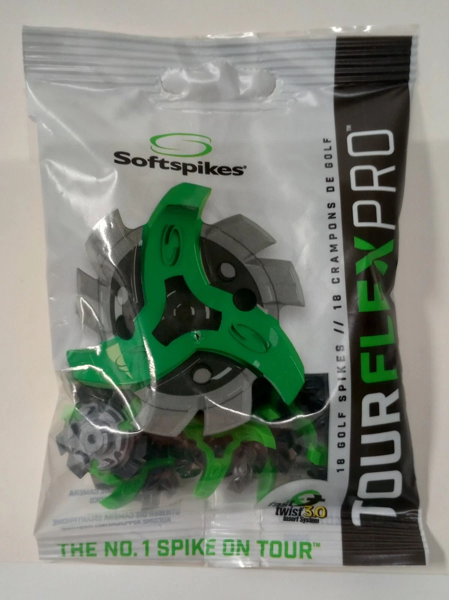 18 Softspikes Tour Flex Pro Fast Twist 3.0 Golf Spikes Cleats GREEN