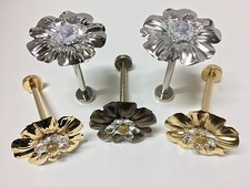 FERMATENDA IN CRISTALLO FERMA TENDE RACCOGLI EMBRASSE REGGITENDA MODERNO ACCIAIO