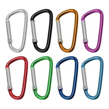 .D Clip Carabiner Snap Spring Clasp Hook Keyring Camping Carabina Small 3 USS