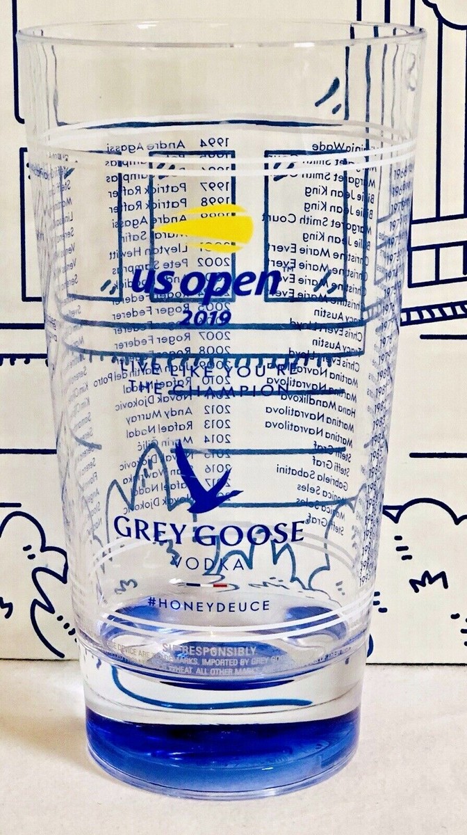 New US OPEN 2019 Cup Tennis Grey Goose Vodka Honey Deuce Champions