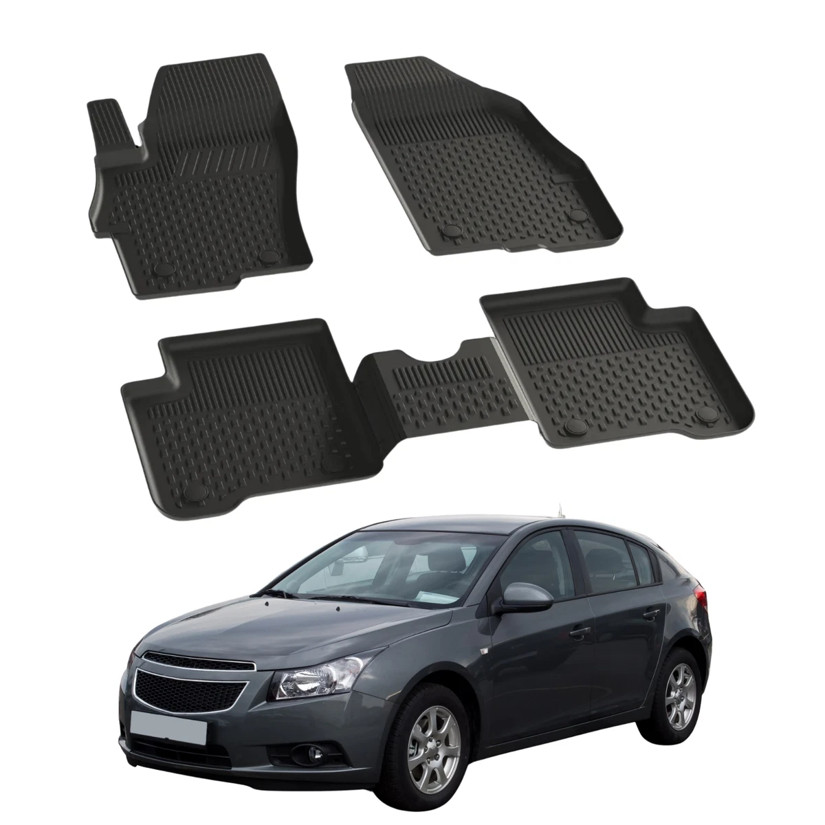WeatherTech FloorLiner Mats for Chevrolet Cruze - 2011-2014 - Black