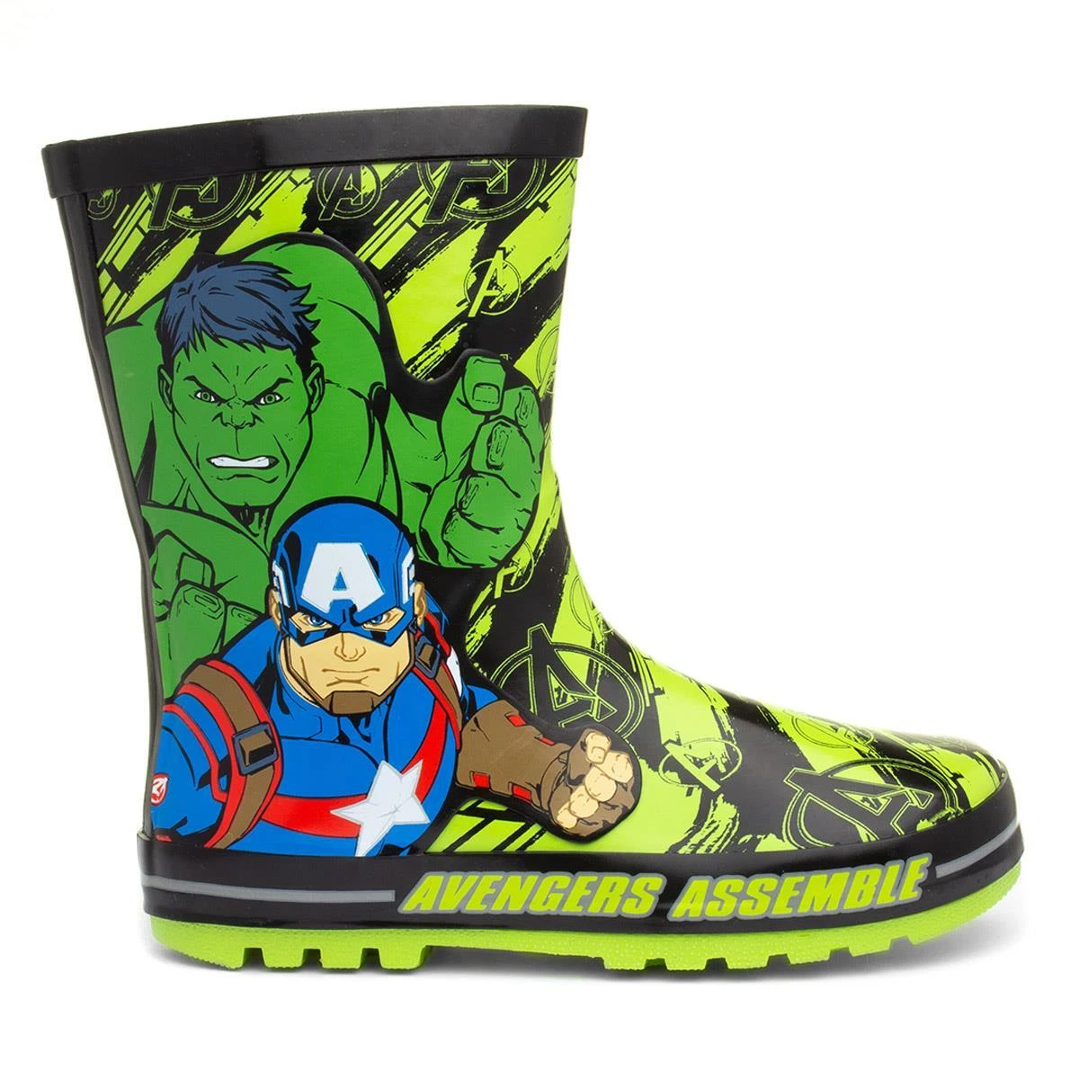 Avengers Boys Wellies Multi Coloured Kids Girls School Character