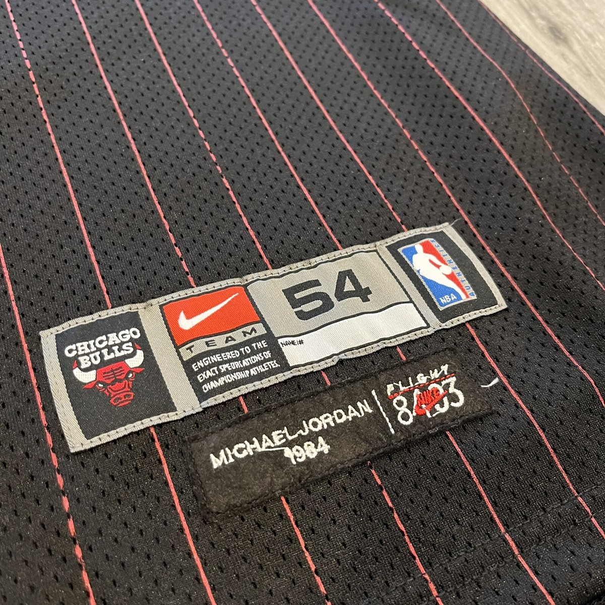 Chicago Bulls Michael Jordan Nike 1984 Flight 8403 Black Jersey