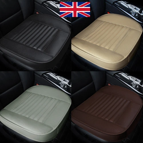 Funda de asiento delantera de coche transpirable de cuero PU alfombrilla cojín de silla envolvente completa - Imagen 1 de 35