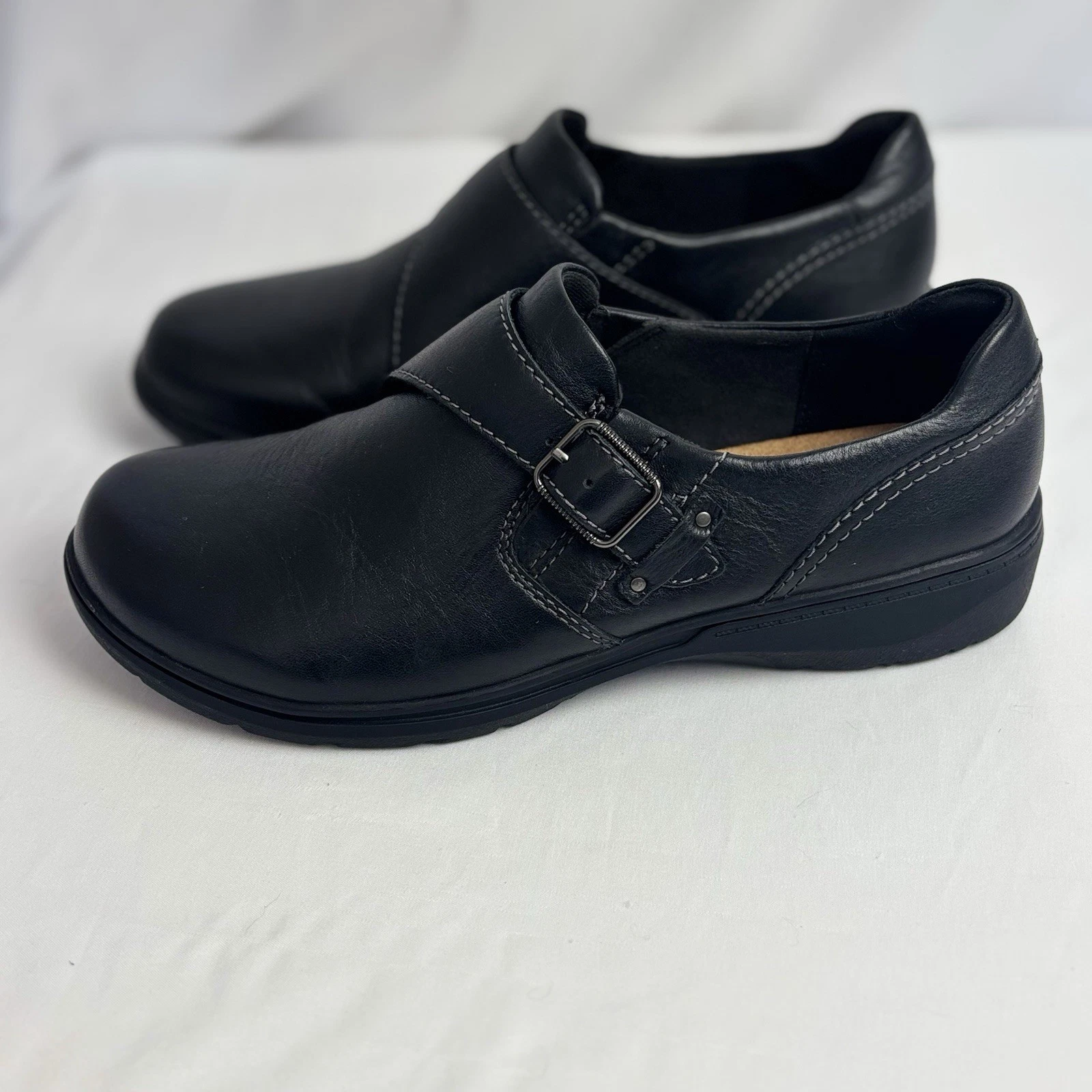 Scarpe mocassini Clarks Collection nere Carleigh Ray donna taglia 9 comode