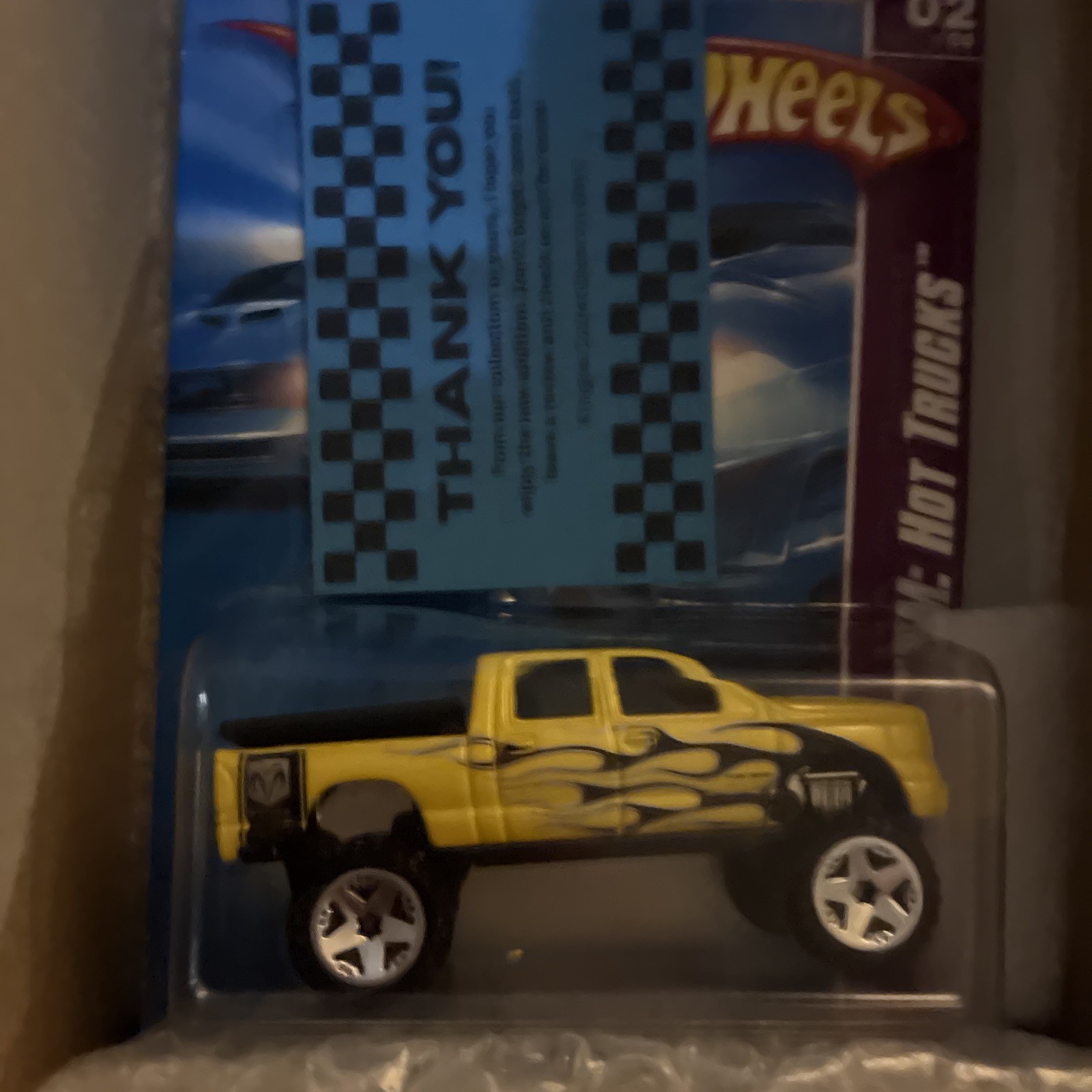 Hot Wheels Dodge Ram 1500 Yellow 2008 Team Hot Trucks