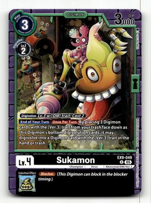 Digimon CCG Sukamon EX9-049 U - Versus Monsters