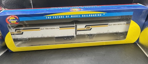 Remolque Athearn escala HO May Trucking 53’ Wabash Duraplate paquete de 2 #28419 RTR | Zustand: New