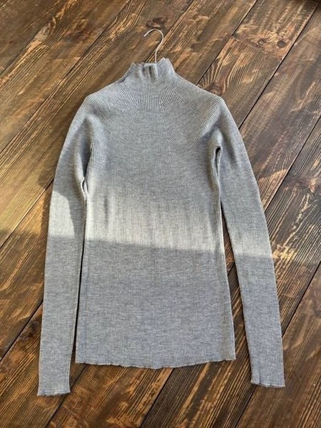 Women Peserico Turtleneck Grey Wool 36