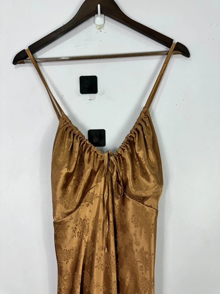 Wild Fable XL Bronze Babydoll Satin Slip Dress l Whimsigoth Y2K Fairy Grunge 90s - Image 4 of 4