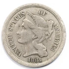 1881 Three Cent Nickel — photo from another recent sale