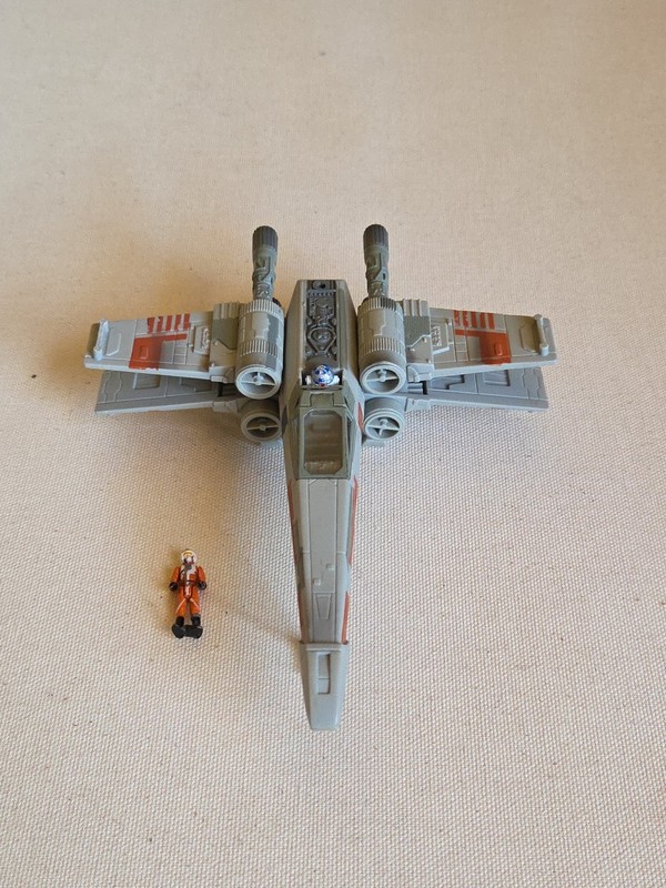 Star Wars Micro Machines Action Fleet Luke’s X-Wing Starfighter Galoob 1995 W/R2