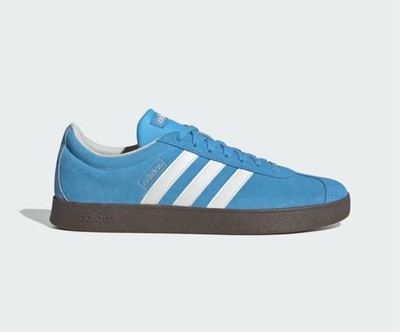 Adidas VL Court 2.0 Men s Athletic Shoe Blue Sneakers Footwear JI0496 NEW